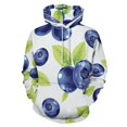 thumbnail image 1 of Seamless Blueberries Men's Women Vintage 3D Hooded Sweatshirt - All-Season Loose Fit Streetwear, 1 of 6