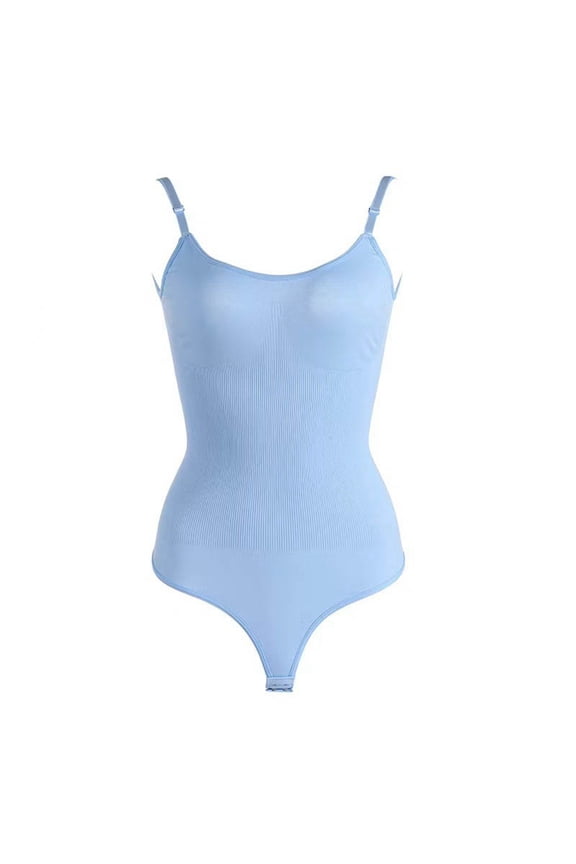 Seamless Body Bodysuit For Women Plus Size Lift Thong Adjustable Strap Top Bra Tummy Shrink Shape up Apparel for Cellulite Body Clincher Waist Clincher Undergarment See Trough Body Suit Belt Trainer
