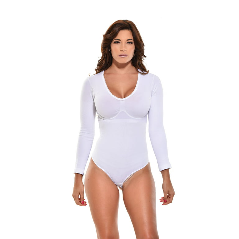 Your Contour Mid-Thigh Arm Control Bodysuit. Body Shaper - Plus-size Women  Full body slimmer with Arm Shapewear