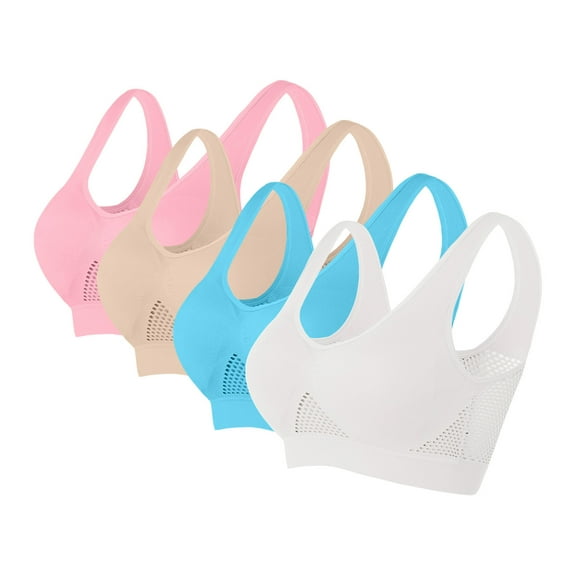 Seamless Bra Dgankt Women's Padded Sports Bra Fitness Running Shirt Yoga Tank Top