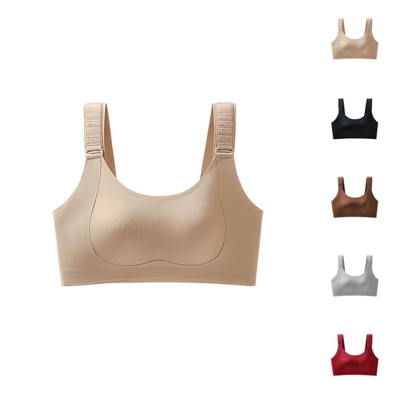 Seamless Bra Side Coverage Lift and Support Bra Non Wired Wireless Hosiery for Full Bust Daily Wear