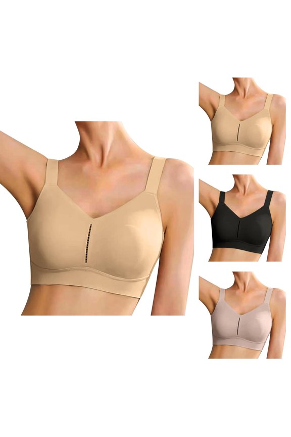 Seamless Bra Thin Seamless Vest Soft Support Hosiery Large Chest Small Half Fixed Cup Breathable Bra