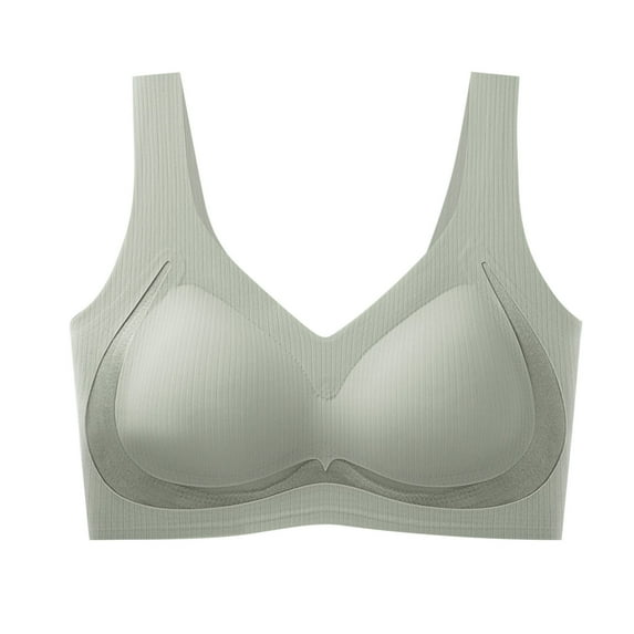 Seamless Bra Women's Without Underwire – Powerful Push Up Large Breasts Strong Hold V-Neck Non-Wired Bras