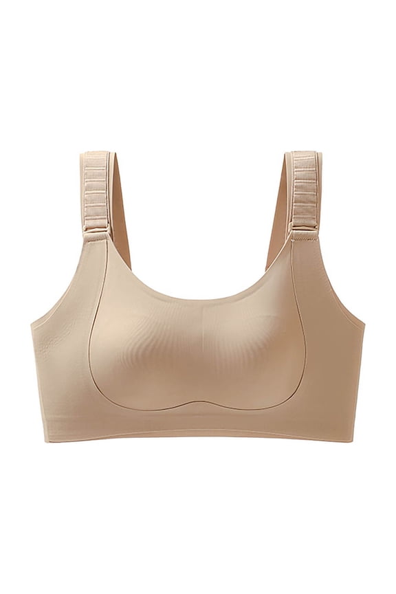 Seamless Bra for Women Adjustable Staps Full Coverage Breathable Anti-Sagging Bras Everyday Wear