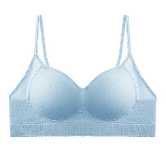 Seamless Bra for Women Ice Silk Wireless Comfort Sleep Bra Soft Padded No Show Invisible Bralette