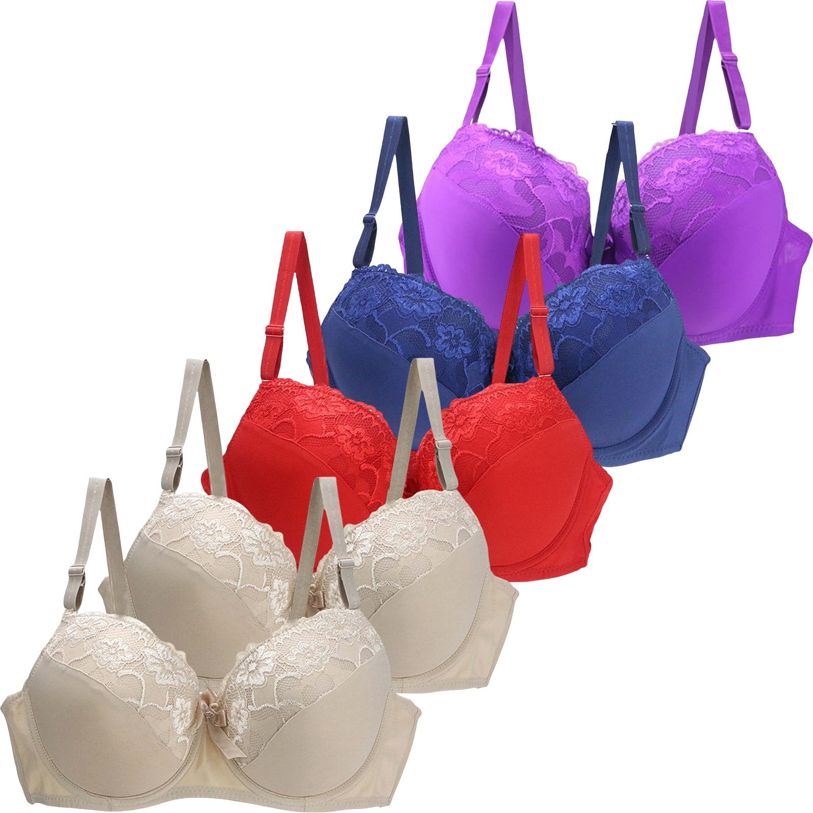 24 Inch Bra Seamless Bras,Triangle Bralette Support Bras Full Coverage Bra Cozy ...