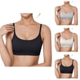 thumbnail image 1 of Seamless Bras for Women Adjustable Strap Cross Back Padded Full Coverage Bra Everyday Bra, 1 of 5