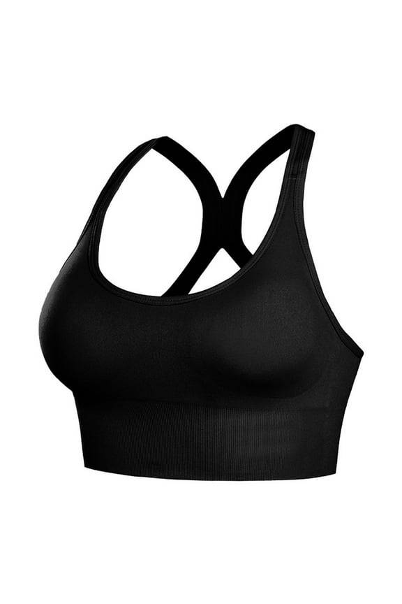 Seamless Bras for Women Comfortable Breathable Wireless Racerback Tank Bra Ladies Full Coverage Workout Run Bralettte