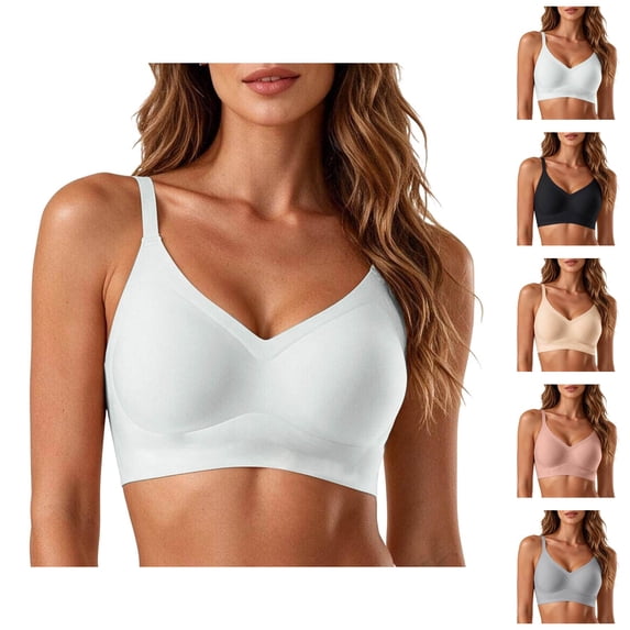 Seamless Bras for Women Comfortable Full Coverage Adjustable Strap Everyday Bra
