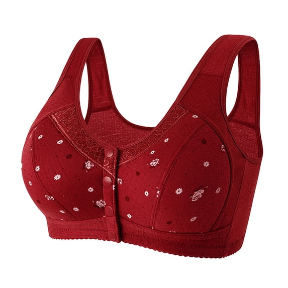 Seamless Bras for Women Front Closure Full Coverage Anti Sagging Bralette Wireless Bras