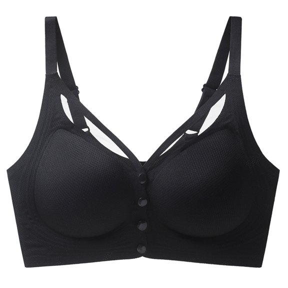 Seamless Bras for Women Full Coverage Plaid Lace Trim Regular Support No Underwire Ladies Cute Daily Bra (46/105BCD, Red)