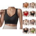 thumbnail image 1 of Seamless Bras for Women Full Coverage Wireless T Shirt Bra Seamless Support Hosiery for Everyday Wear, 1 of 4