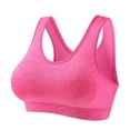 thumbnail image 1 of Seamless Bras for Women No Underwire Bra Feature V-Neck Bralette Bra Style W-1882 Pinks XXL, 1 of 8