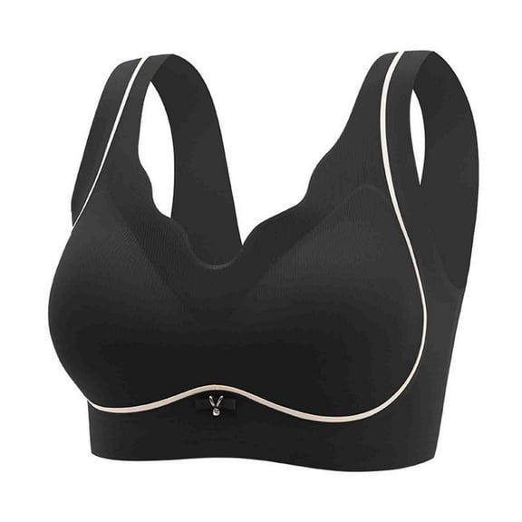 Seamless Bras for Women No Underwire Push-Up Wireless Bras Full Coverage Color Block Everyday Bras Bralette