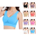 thumbnail image 1 of Seamless Bras for Women Openwork Sports Bra Mesh Back Breathable Everyday Bras, 1 of 4