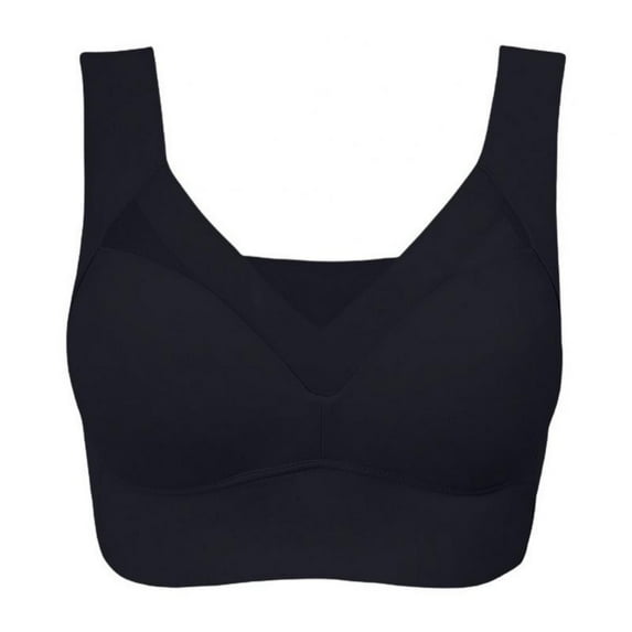 Seamless Bras for Women Sleep Leisure Sports Yoga Bra Padded Wireless Thin Soft Comfy Pullover Tops Plus Size