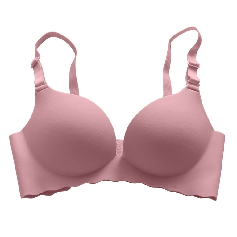 Push Up Bras for Women Wire-Free Push-Up Seamless Bra Solid