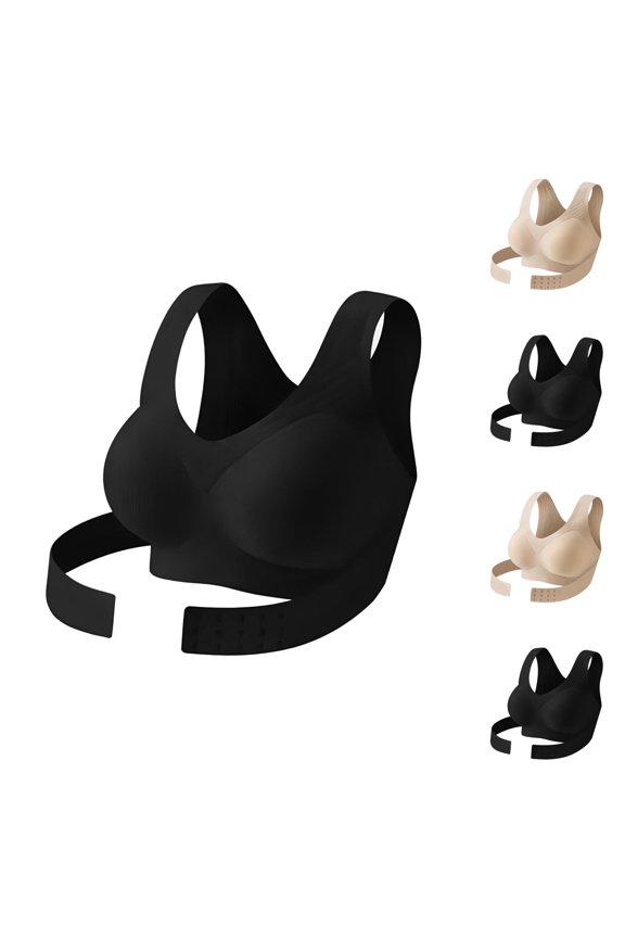 Seamless Breathable Shaping Corrective Support Bra Front Closure Seamless Back Support Posture
