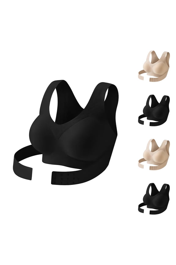 Seamless Breathable Shaping Corrective Support Bra Front Closure Seamless Back Support Posture