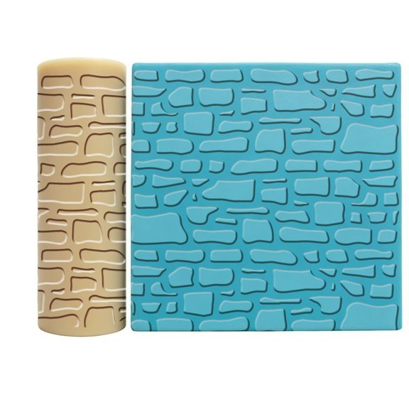 Seamless Brick Wall Texture Roller for Polymer Clay, Jewelry Making Craft Tool
