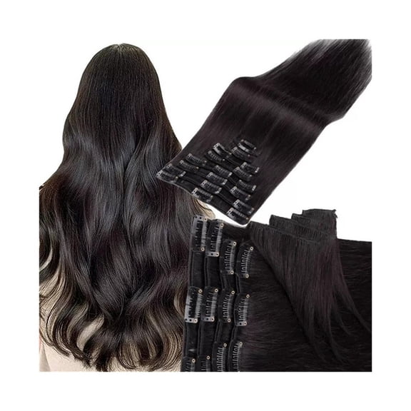 Seamless Clip In Human Hair Extensions Straight Clip In Hair Extension Human Hair 120G/Set