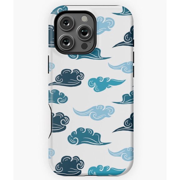 Seamless Clouds Blue Sky Pattern N7004 Phone Case for iPhone 17 16 15 14 13 12 11 Pro Max