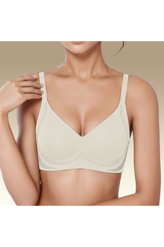 Seamless Comfort Bra for Non Padded Wirefree Bralette Push Up Enhancer for Small Chest Compression Sports Bra plus Size Women Bras Wireless Full Coverage Strapless Bra for Women Sports Bras with Cups