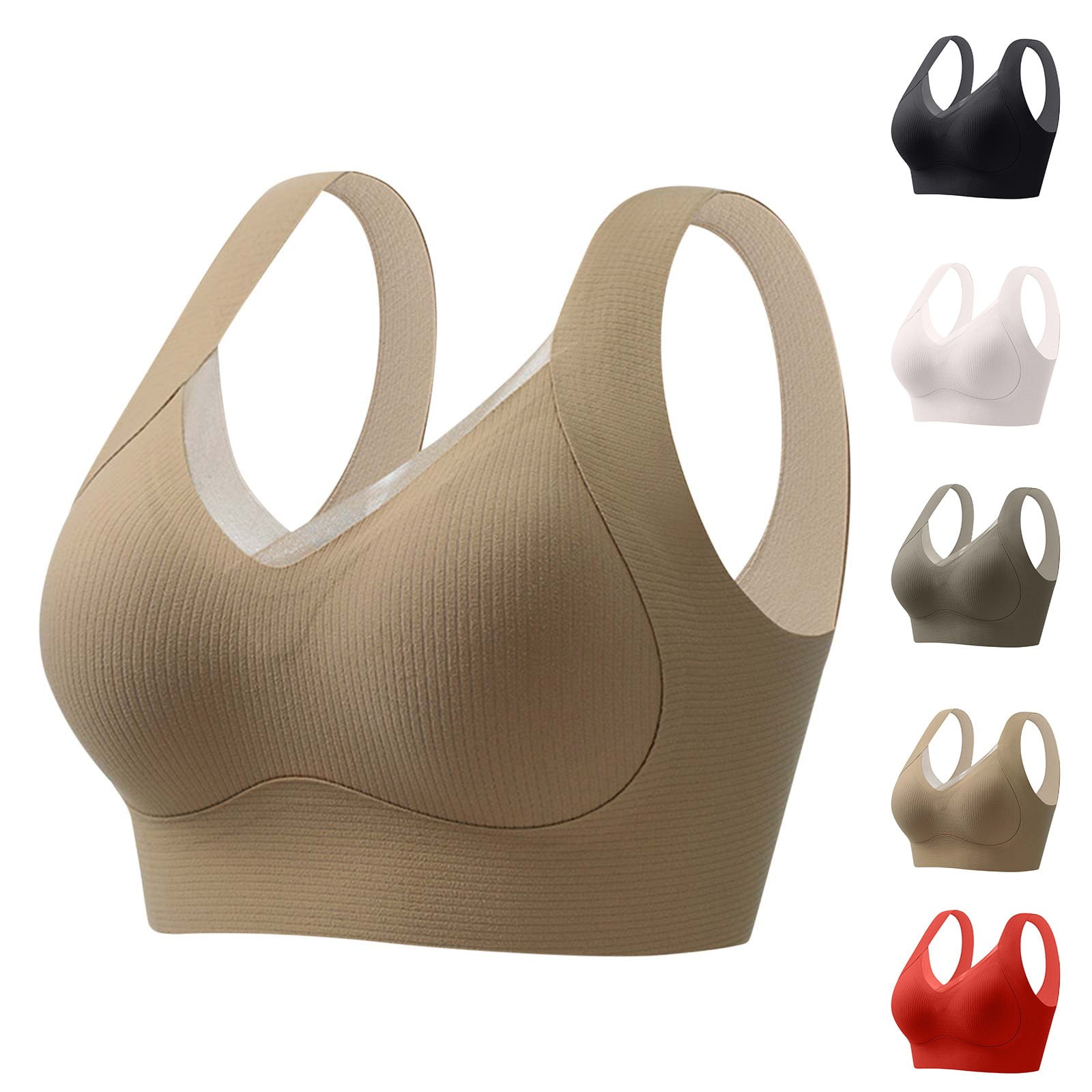 Seamless Comfort Bra Women Wireless Large Size Pull Together Bra ...