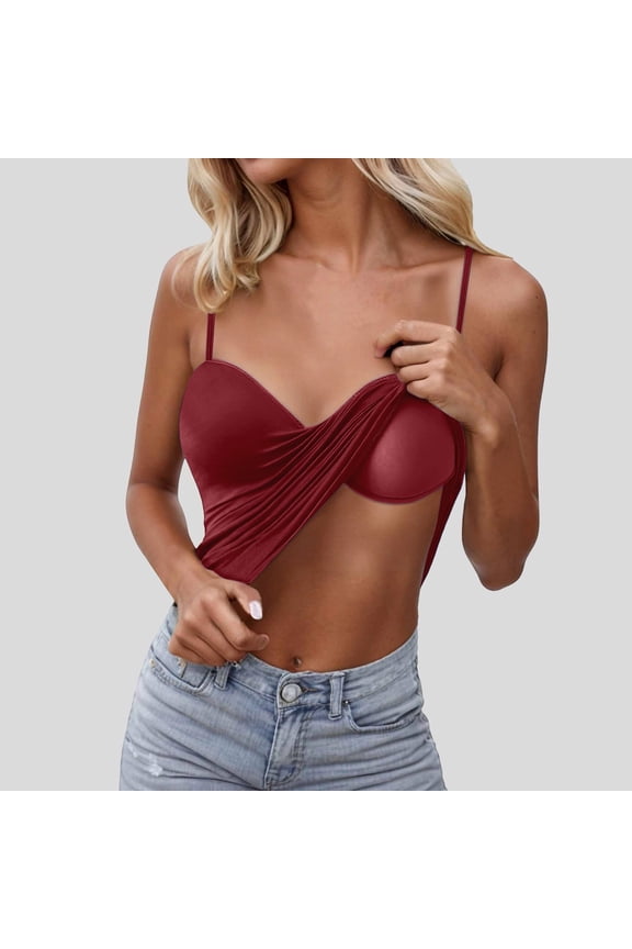 Seamless Comfort Camisole Built In Bra Padded Tank Top Soft Stretchy Sleeveless Undershirt for Layering Satin Top Women Tops Womens Big Tops for Women