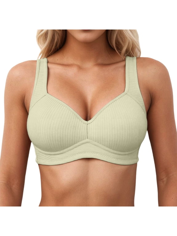 Seamless Comfort Shapewear Bra with Adjustable Lift Support for Wireless Everyday T Shirt Wear