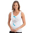 thumbnail image 1 of Seamless Cooling Mesh Panels Tank Top-Womens-White-Medium, 1 of 1