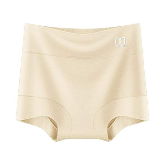 Seamless Cotton Underpants for Womens Lace Abdomen Mid-rise Waist And Hip Lift Comfortable Body Breathable Underwear Briefs