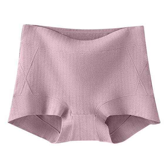 Seamless Cotton Underwears for Womens Breathable Lace Trimmed High Waisted Triangular Underwear For Women