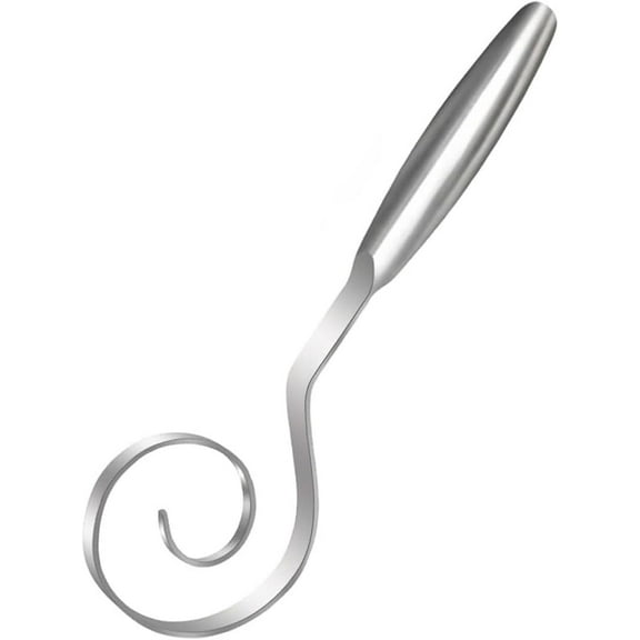 Seamless Dough Whisk for Sourdough, 430 Stainless Steel Dough Whisk, 9" Bread for Cooking, Dishwasher Safe (1Pcs)