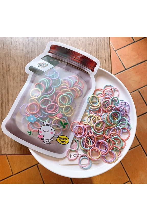 Seamless Elastic Hair Ties Gentle Ponytail Holders Stretchable No Crease Soft Hair Ropes Fashionable Hair Accessories For Baby Toddler Kids Girls Mixed Assortment