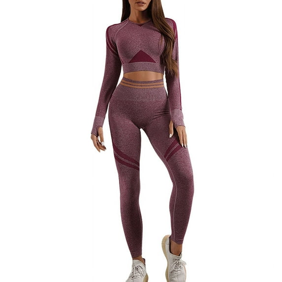 Seamless Fitness Sportswear Set - Top and Leggings Combo