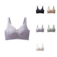 thumbnail image 1 of Seamless Fixed Cup Non-Wire Support Bra – Adjustable Comfort Lifting Design for Sagging, Everyday Wear with Back Muscle Support, 1 of 8