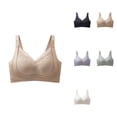 thumbnail image 1 of Seamless Fixed Cup Non-Wire Support Bra – Adjustable Comfort Lifting Design for Sagging, Everyday Wear with Back Muscle Support, 1 of 8