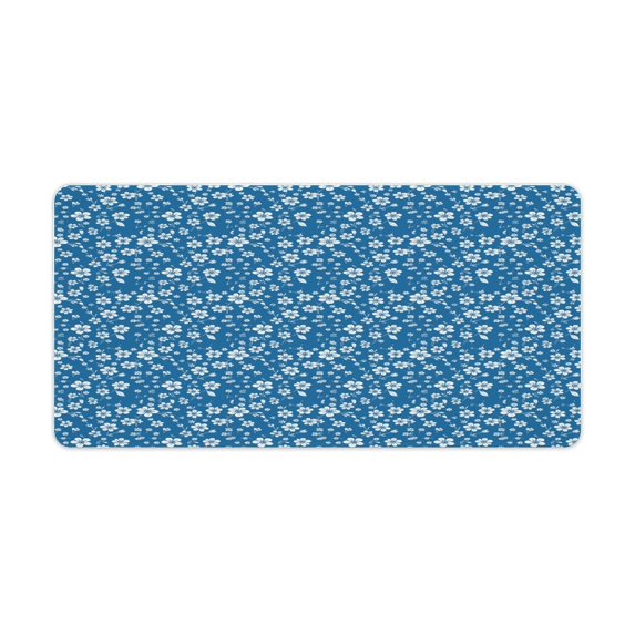 Seamless Flower Pattern Computer Mouse Pad Gaming Accessories Large Pad Deskmat Keyboard Pad