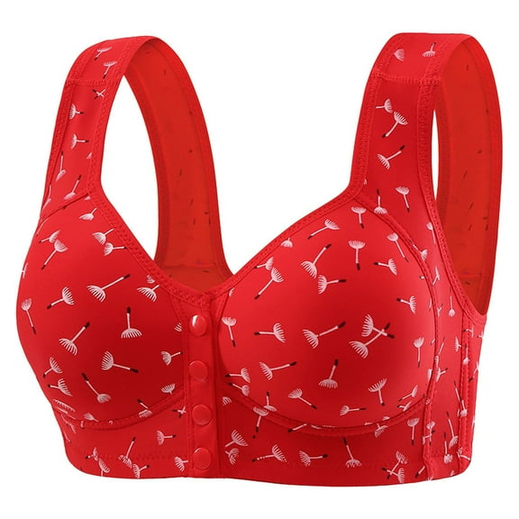 Seamless Front Closure Bras for Women with Support Wireless Bralettes Everyday T Shirt Bras Comfort Full Coverage Bra