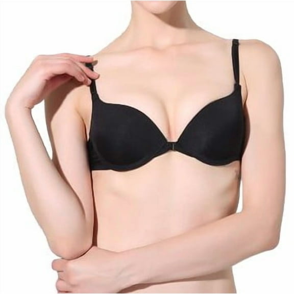Seamless Front Closure Push Up Bra With Adjustable Straps For Women
