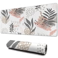 thumbnail image 1 of Seamless Gameplay with Large Gaming Mouse Pad - Abstract Art Design, Waterproof, Non-Slip - Ideal for Office Laptop - Modern Boho Leaves Pattern - Extended Desk Mousepad - 31.5 X 11.8 Inch, 1 of 7