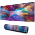 thumbnail image 1 of Seamless Gaming Experience with Galaxy Design Mouse Pad - Large Non-Slip Desk Mat with Stitched Edges, Perfect for Keyboard & Mouse - 31.5x11.8 inches, 1 of 7