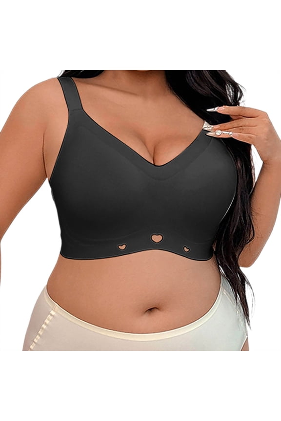 Seamless Gel Bras Full Coverage Wireless Comfort Support For Plus Size Women