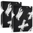 thumbnail image 1 of Seamless Hand Drawn Pattern Dot Art 3 Ring Binders 1.5 inch Hardcover File Folders with Interior Pockets A4 Size Organizer for School Office Hospital Set of 2, 1 of 8