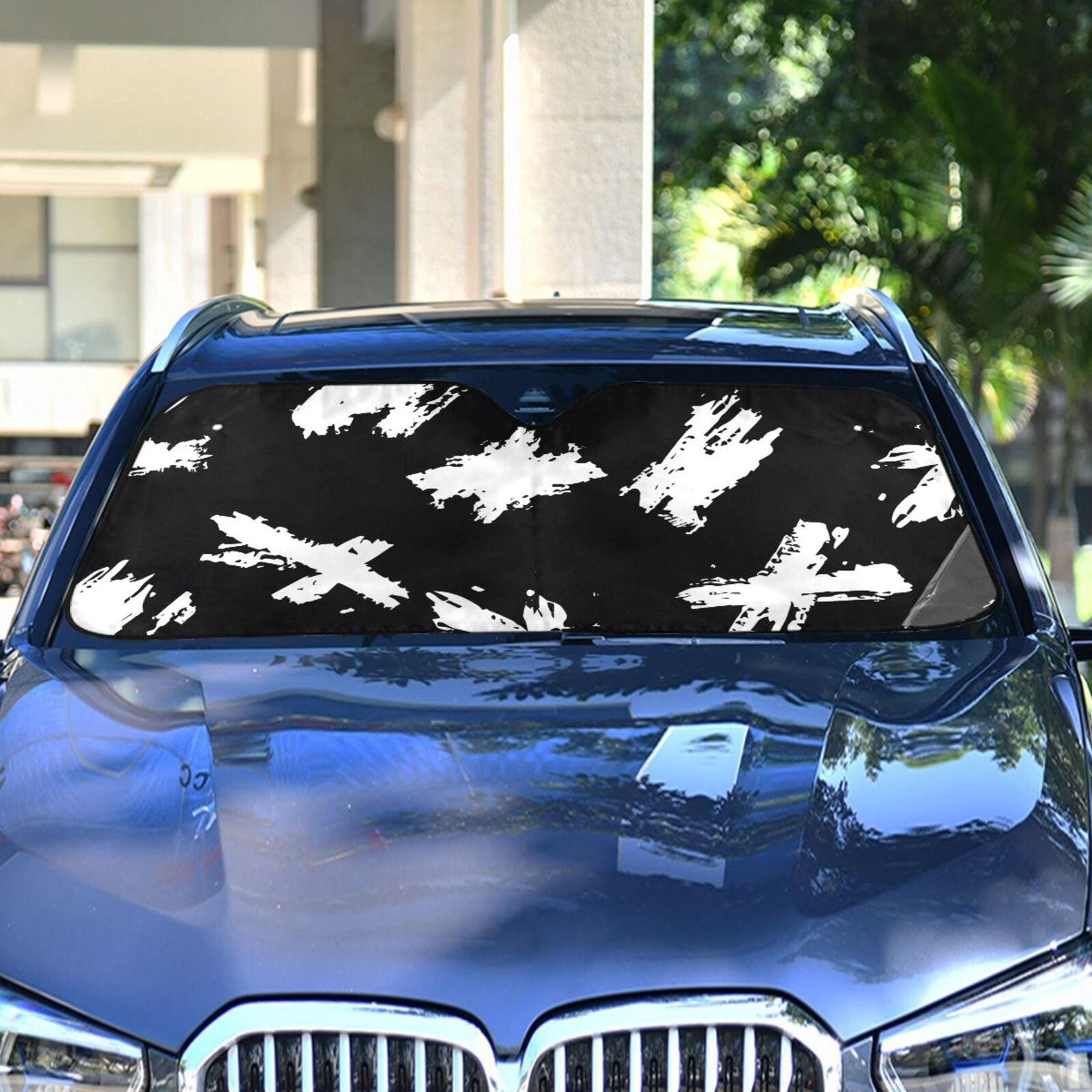 Seamless Hand Drawn Pattern Dot Art Automotive Front Car Windshield Sun ...