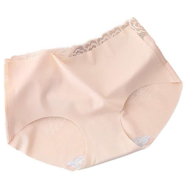 Seamless High-Waisted Breathable Tissue thin Briefs Panties for