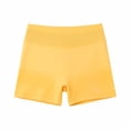 thumbnail image 1 of Seamless High Waisted Compression Yoga Shorts With Pockets Control Running Workout 2 Pack, S, Yellow, 1 of 2