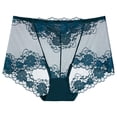 thumbnail image 1 of Seamless High Waisted Thong Panty For Women Lace Jacquard Underwear Comfortable Stretch Soft Breathable Everyday Wear, 1 of 3