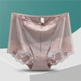 thumbnail image 1 of Seamless High Waisted Thong Panty With Lace Jacquard For Women Underwear See Through Panties Bikini Panties for Women Seamless Lane Swim 16 Running Underwear Women No Chafe Women's Boy Shorts, 1 of 3